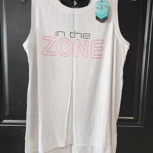 Women's White Sleeveless Top